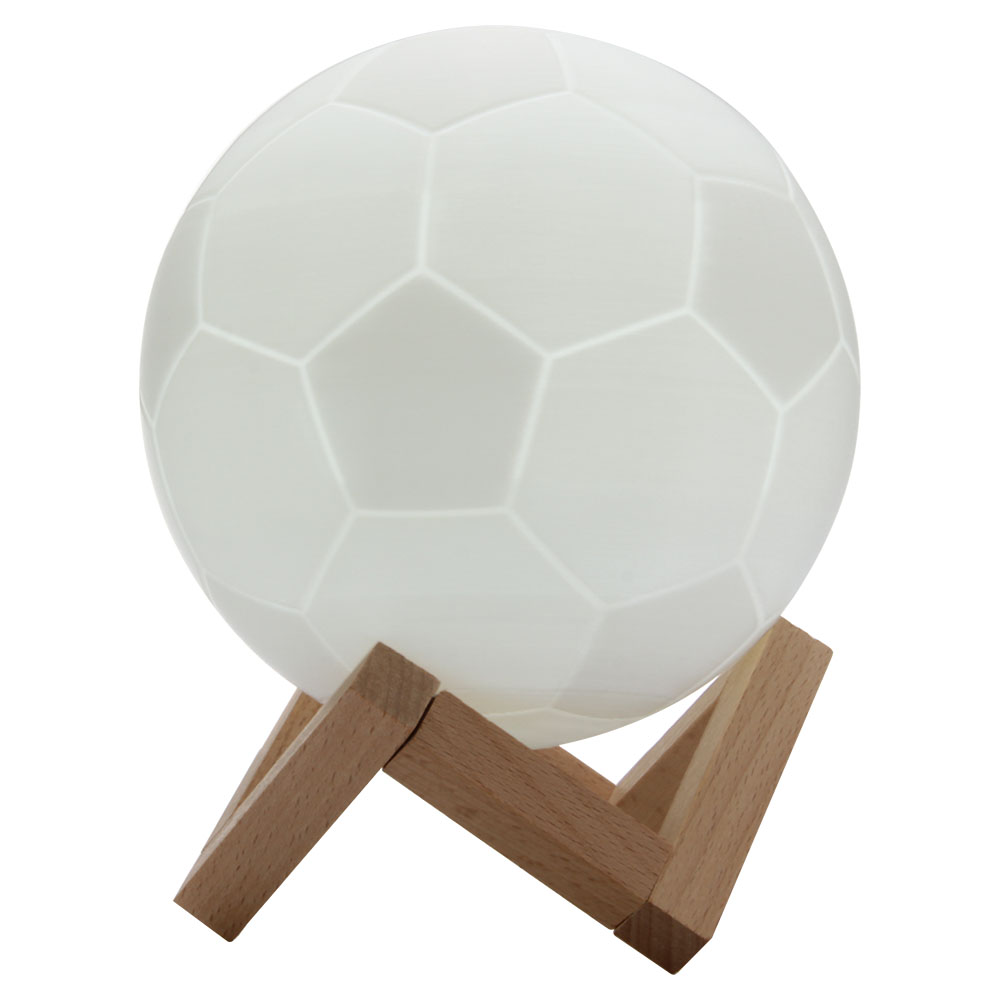Geekbes 3D LED Soccer Light 12cm Touch Control White