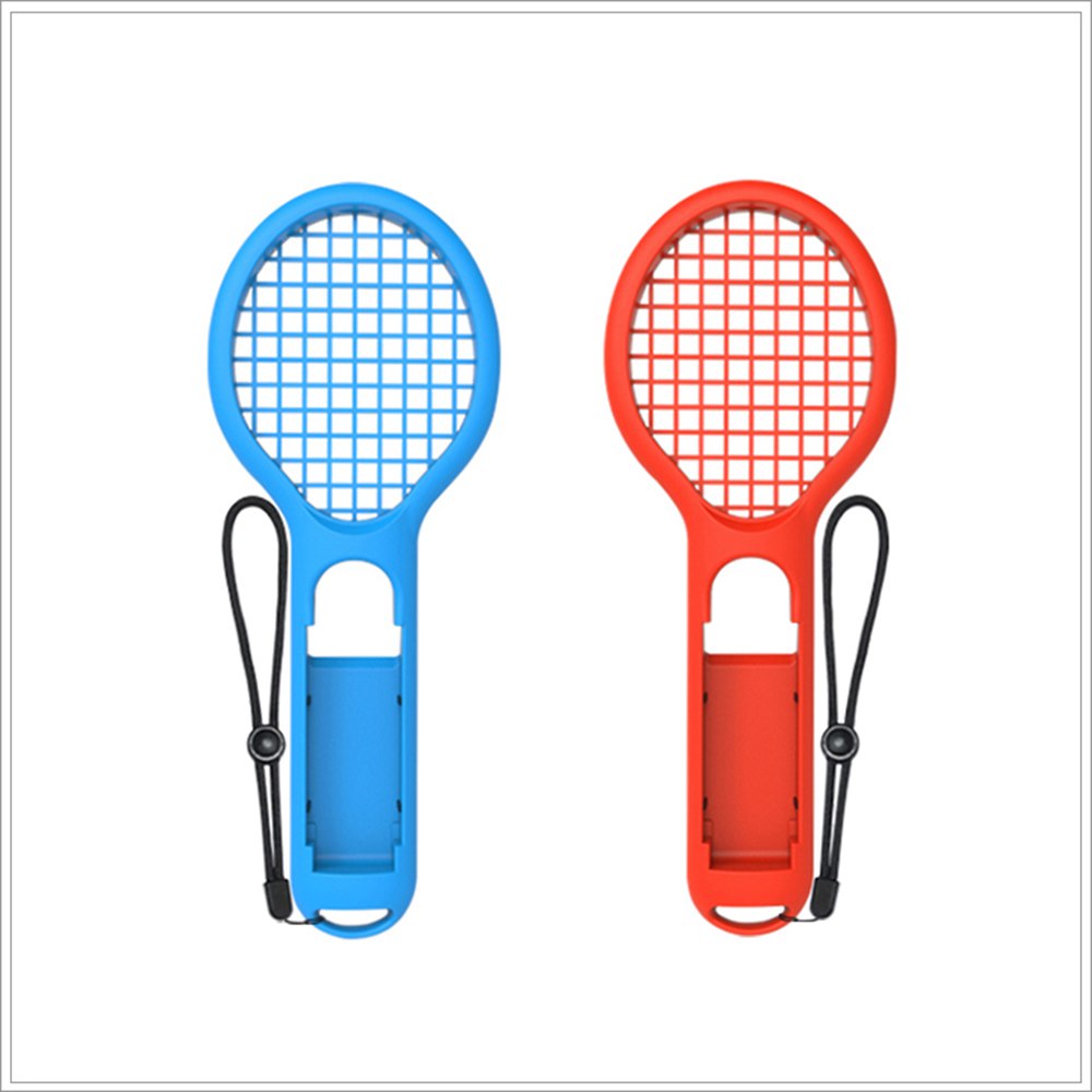 

DOBE TNS-1843 MARIO TENNIS ACE Game Tennis Racket 2PCS for N-Switch Joy-Con - Red Blue