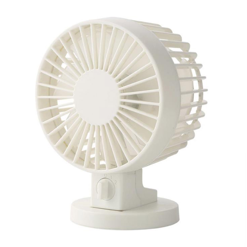 

USB Dual Motor Mini Fan 4 Inch Mute Portable Custom - White