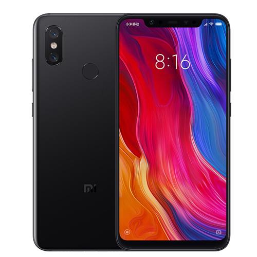 Xiaomi Mi 8 6.21 Inch 4G LTE Smartphone Snapdragon 845 6GB 128GB Dual 12MP Rear Cameras MIUI 9 AMOLED Screen Face ID Type-C Fast Charge English and Chinese Version - Black