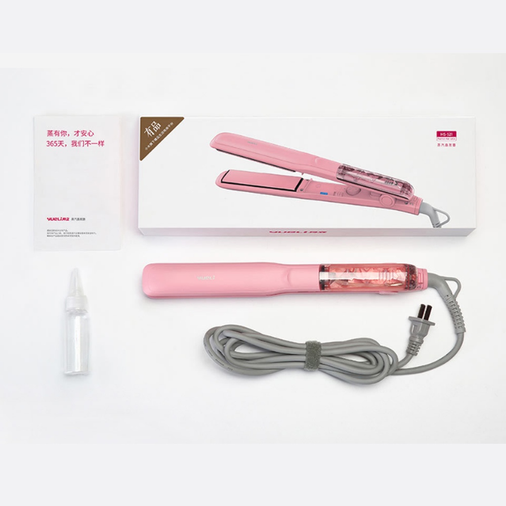 Xiaomi Yueli Hot Steam Hair Straightener Pink