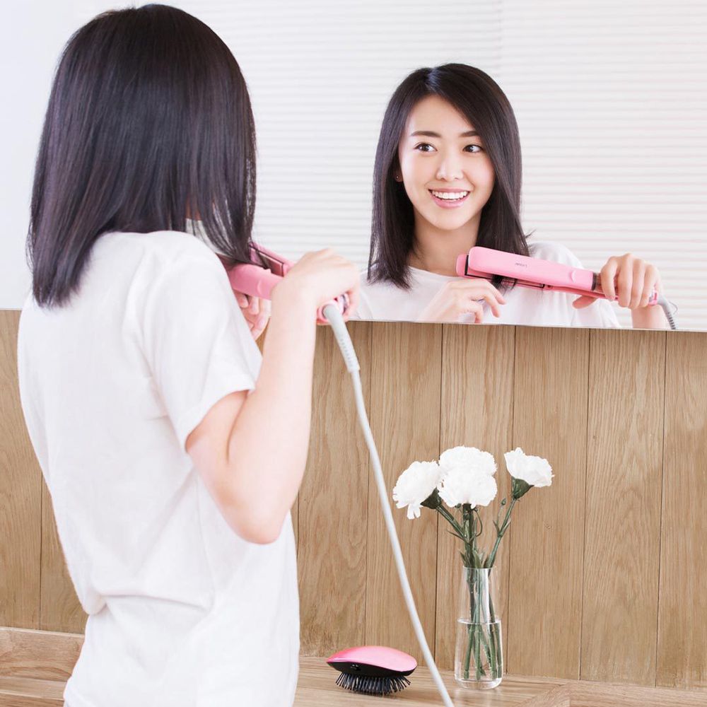 Xiaomi Yueli Hot Steam Hair Straightener Pink