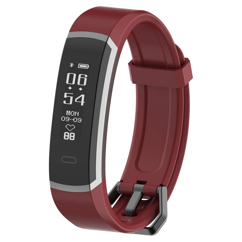 

Makibes R3 Smart Bracelet Continuous Heart Rate Monitor Touchscreen IP67 Water Resistant Bluetooth Compatible With IOS Android - Red