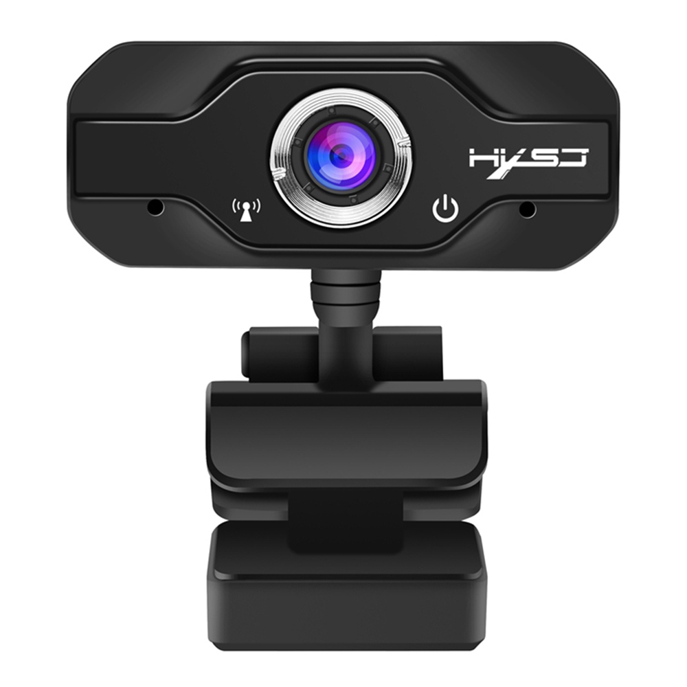 

HXSJ S50 720P HD Webcam USB Widescreen With Microphone 1 Million Pixels Adjustable Angle For PC / Laptop - Black