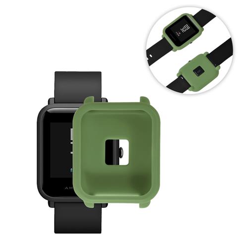 Silicone Protective Cover Case for Huami Amazfit Bip Dark Green