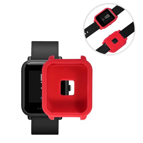 

Silicone Protective Cover Case for Huami Amazfit Bip Smart Watch Anti-cracking Protective Case - Red
