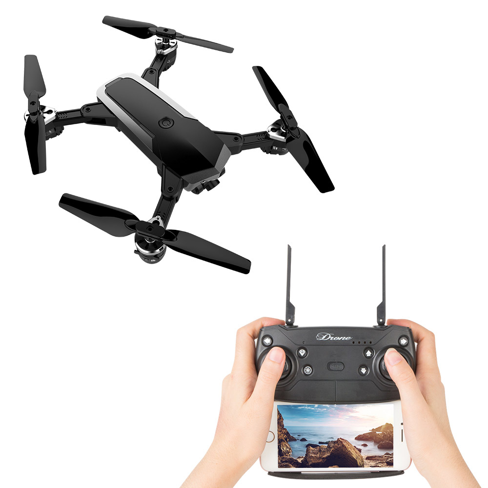 

JDRC JD-20S 720P WIFI FPV Flying Time 15mins with 120 Degree Wide-angle Camera Altitude Hold Mode Foldable RC Drone RTF-Black