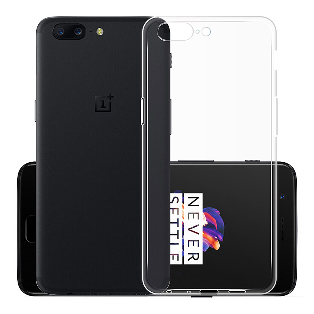 

Transparent OnePlus 5 Soft Case Silicon Back Cover High Quality Protective Phone Shell