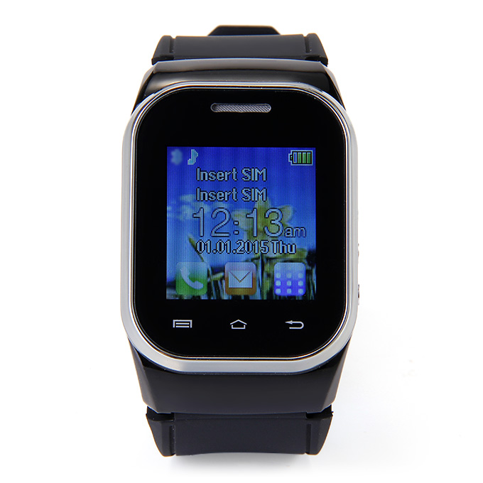 KEN XIN DA W1 Smart Watch Phone Black