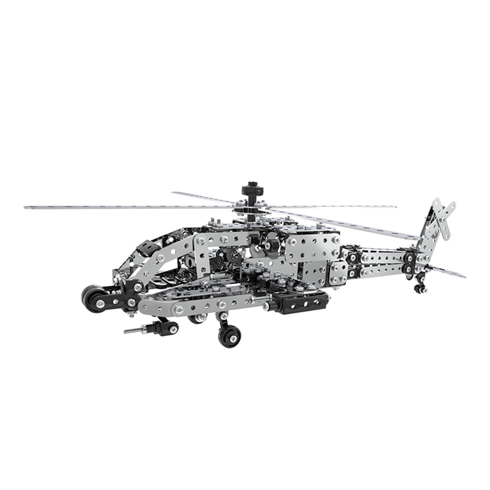 

MoFun SW-021 620PCS DIY Stainless Steel Apache Helicopter Alloy Assembling Educational Toys