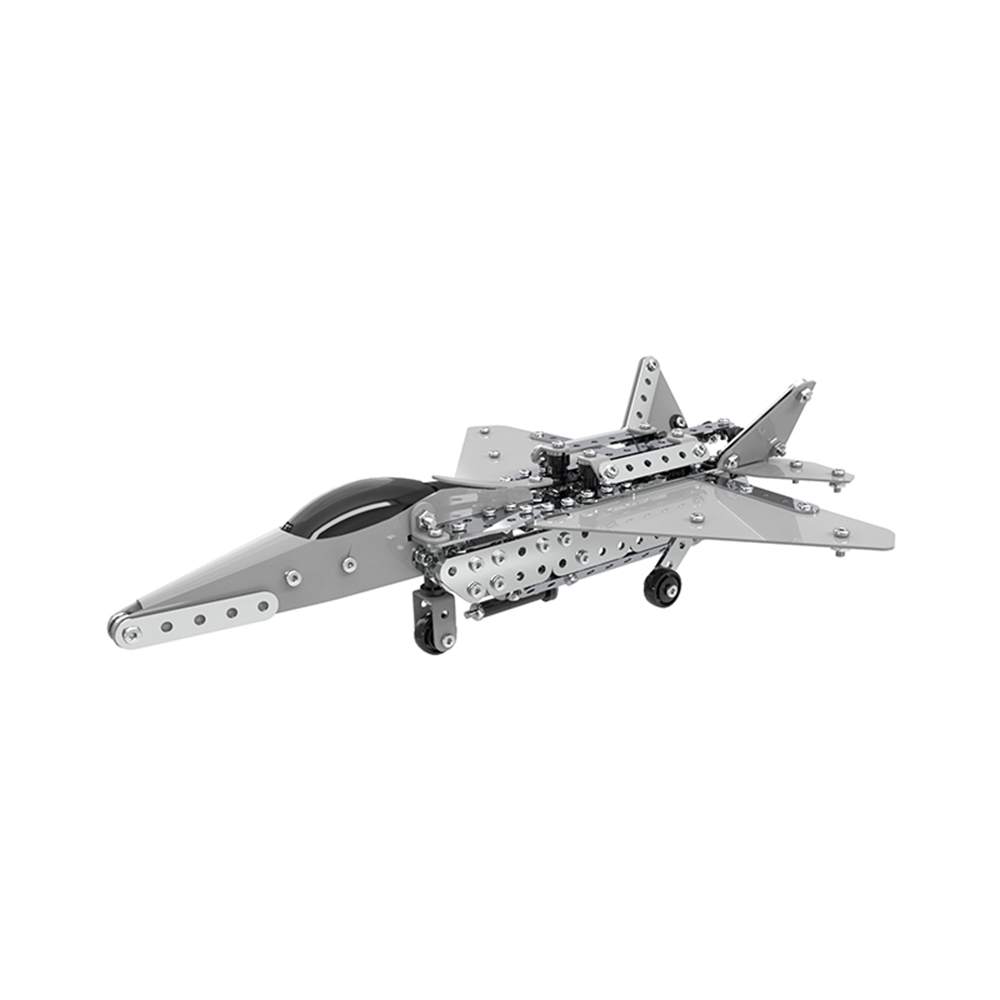 

MoFun SW-024 485PCS DIY Stainless Steel Fighter Aircraft Alloy Assembling Educational Toys