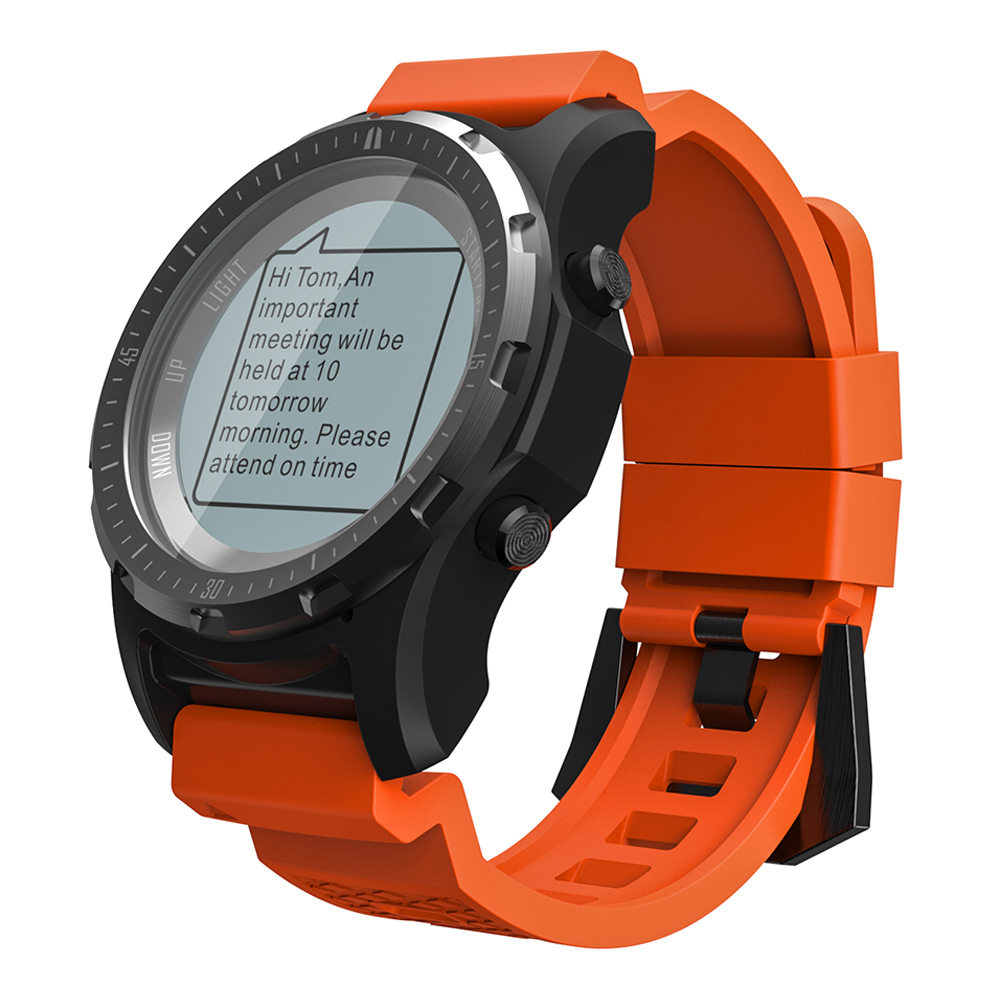 

Makibes BR2 Smartwatch 1.32" Outdoor Screen Built-in GPS GLONASS Beidou Hiking Heart Rate Monitor Multi-sport fitness Tracker - Orange