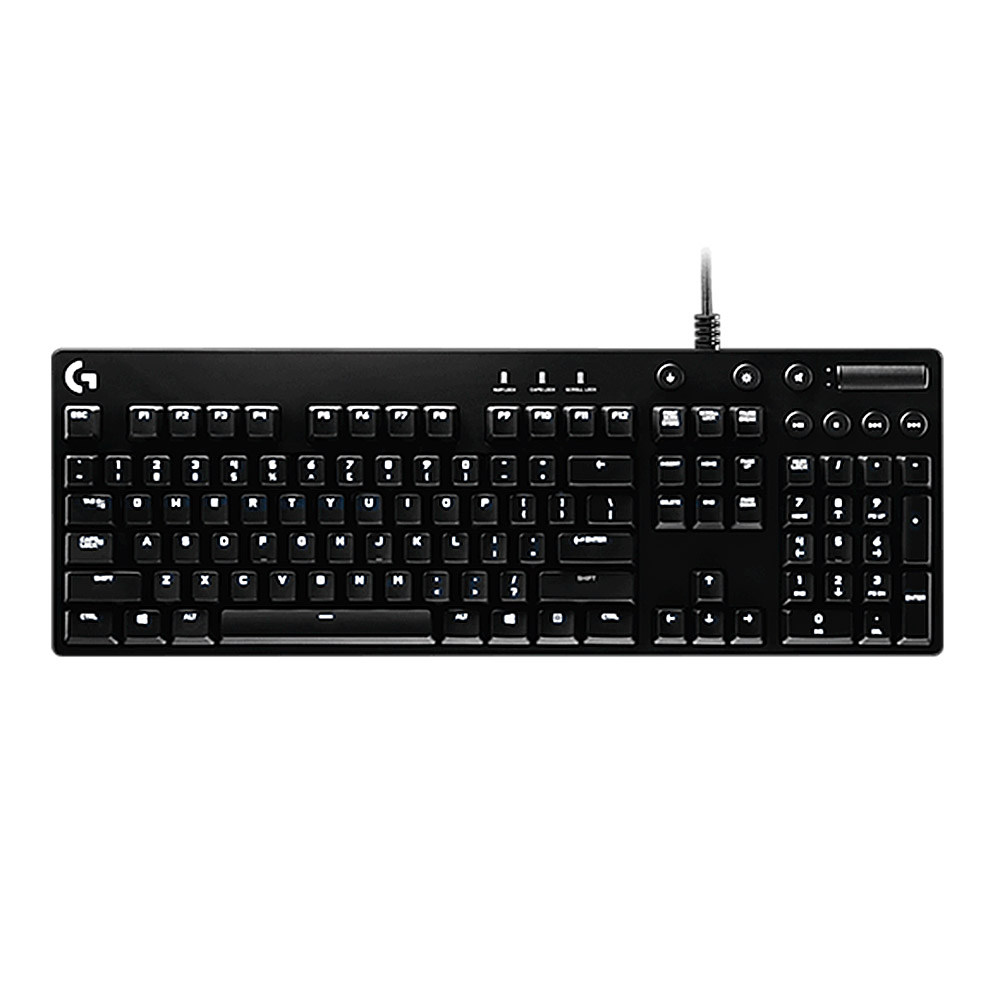 

Logitech G610 Orion Blue Wired Gaming Mechanical Keyboard Monochrome Backlight Blue Switches - Black