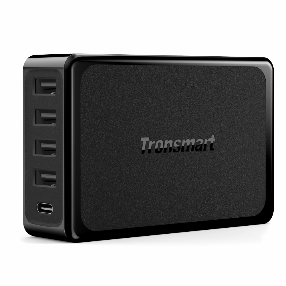 Tronsmart 60W USB-C 5-Port Desktop Charger with Power Delivery-US Plug