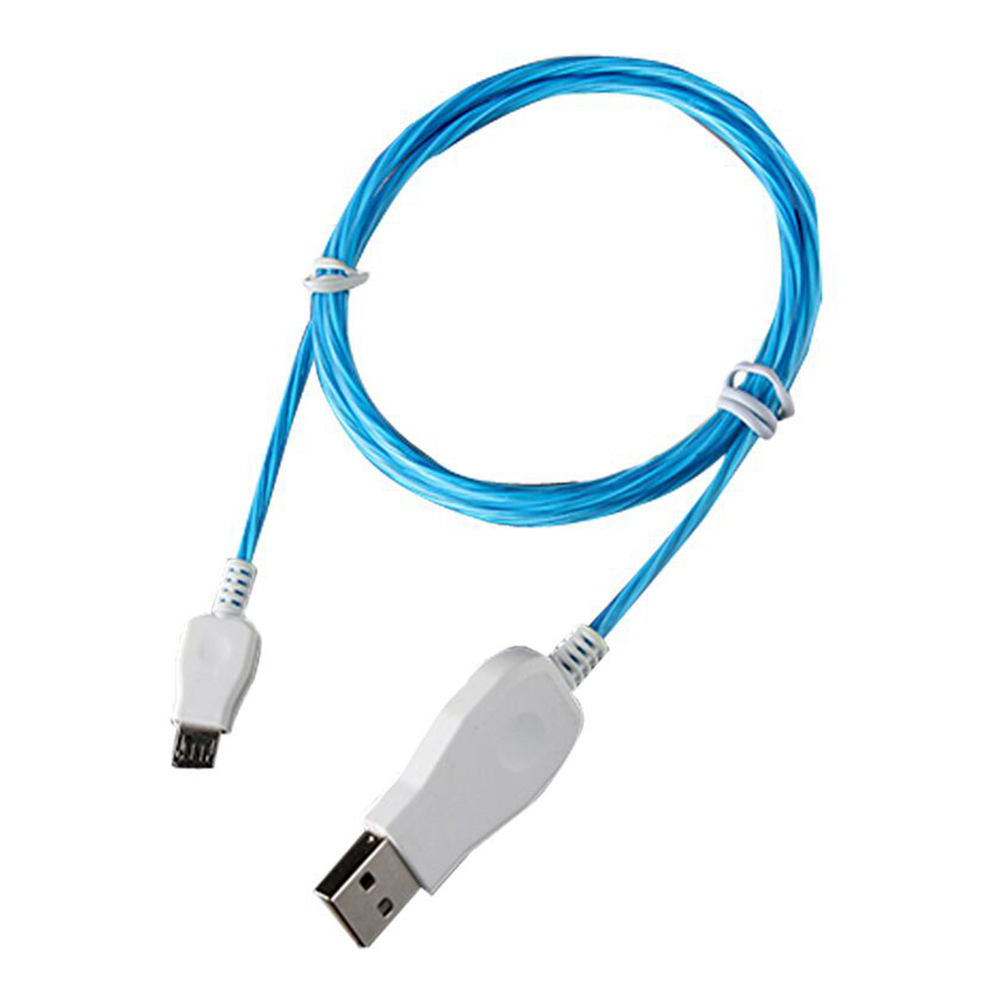 

1M Lightning Micro USB Cable Charging Data Cable for Android Phones - Blue
