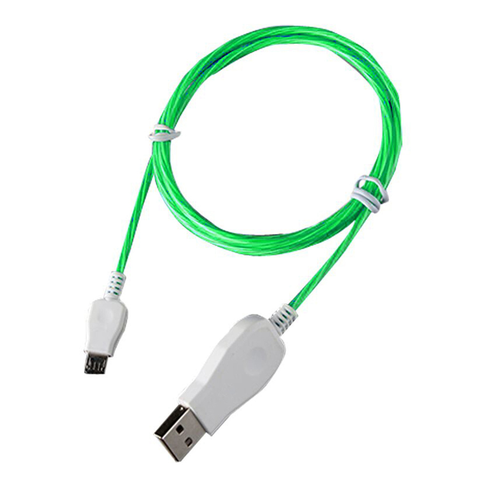 

1M Lightning Micro USB Cable Charging Data Cable for Android Phones - Green