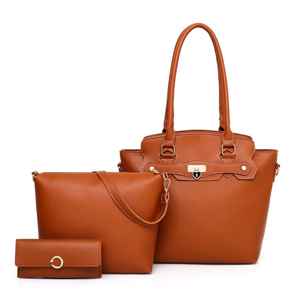 Fashion Tote Purse Satchel Bag WomenHandbags CE155 Brown