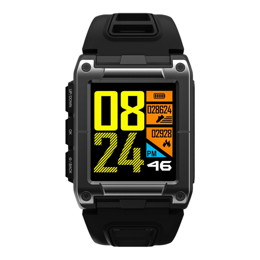 

Makibes G08 Smartwatch MTK2503 GPS 9 Axis Swimming Lap Counter SMS Reminder Heart Rate Multi-mode Sports Monitoring - Black