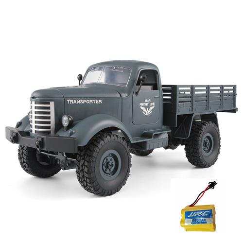 

JJRC Q61 Transporter RC Car 2.4G 1:16 4WD Brushed Off-road Military Truck RTR - Navy Blue