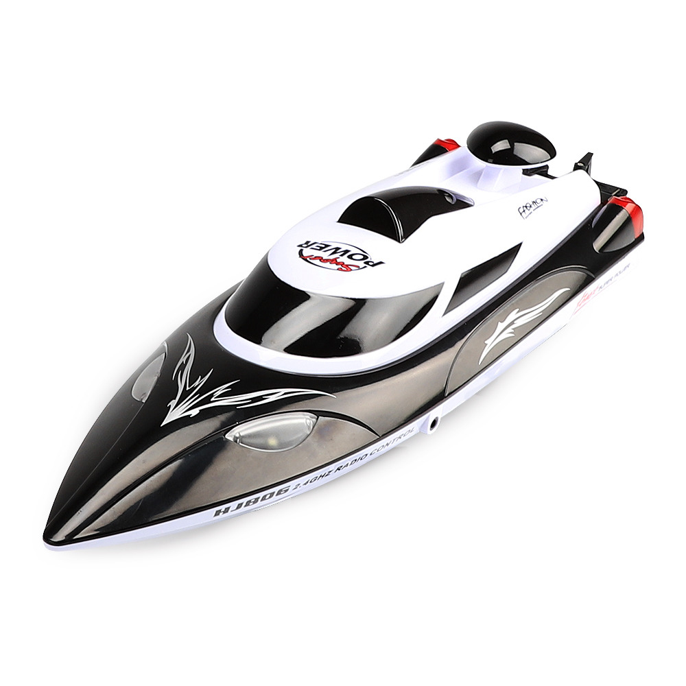 

HJ806 2.4G High Speed 35km/h RC Boat Built-in Water Cooling System - Black
