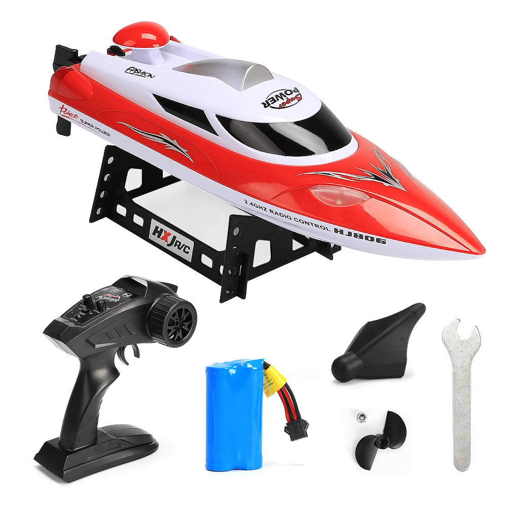 HJ806 2.4G High Speed RC Boat Water Cooling System Red