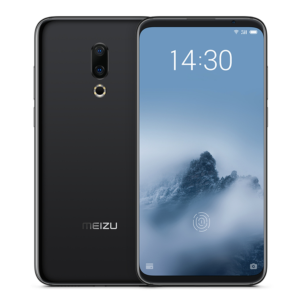 Meizu 16th 6.0 Inch 4G LTE Smartphone Snapdragon 845 6GB 128GB 12.0MP+20.0MP Dual Rear Cameras Flyme 7 Fast Charge In Display Fingerprint  - Black