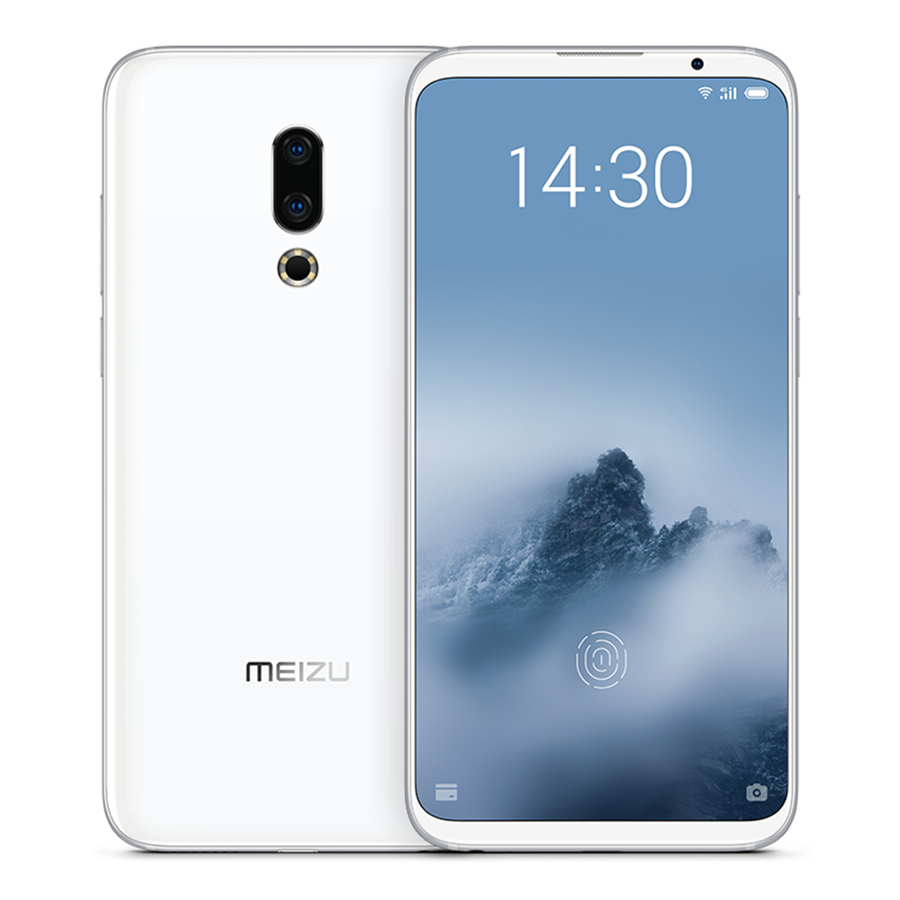 Meizu 16th 6.0 Inch 4G LTE Smartphone Snapdragon 845 6GB 128GB 12.0MP+20.0MP Dual Rear Cameras Flyme 7 Fast Charge In Display Fingerprint  - White