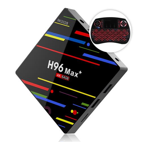 H96 MAX RK332 4GB64GB TV BOXiPazzPort Backlit Wireless Keyboard