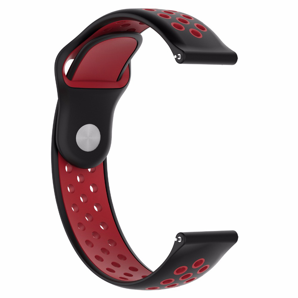 

Universal 22mm Replaceable Silicone Watch Bracelet Strap Band For Huami Amazfit Stratos 2/2S Pace - Black + Red