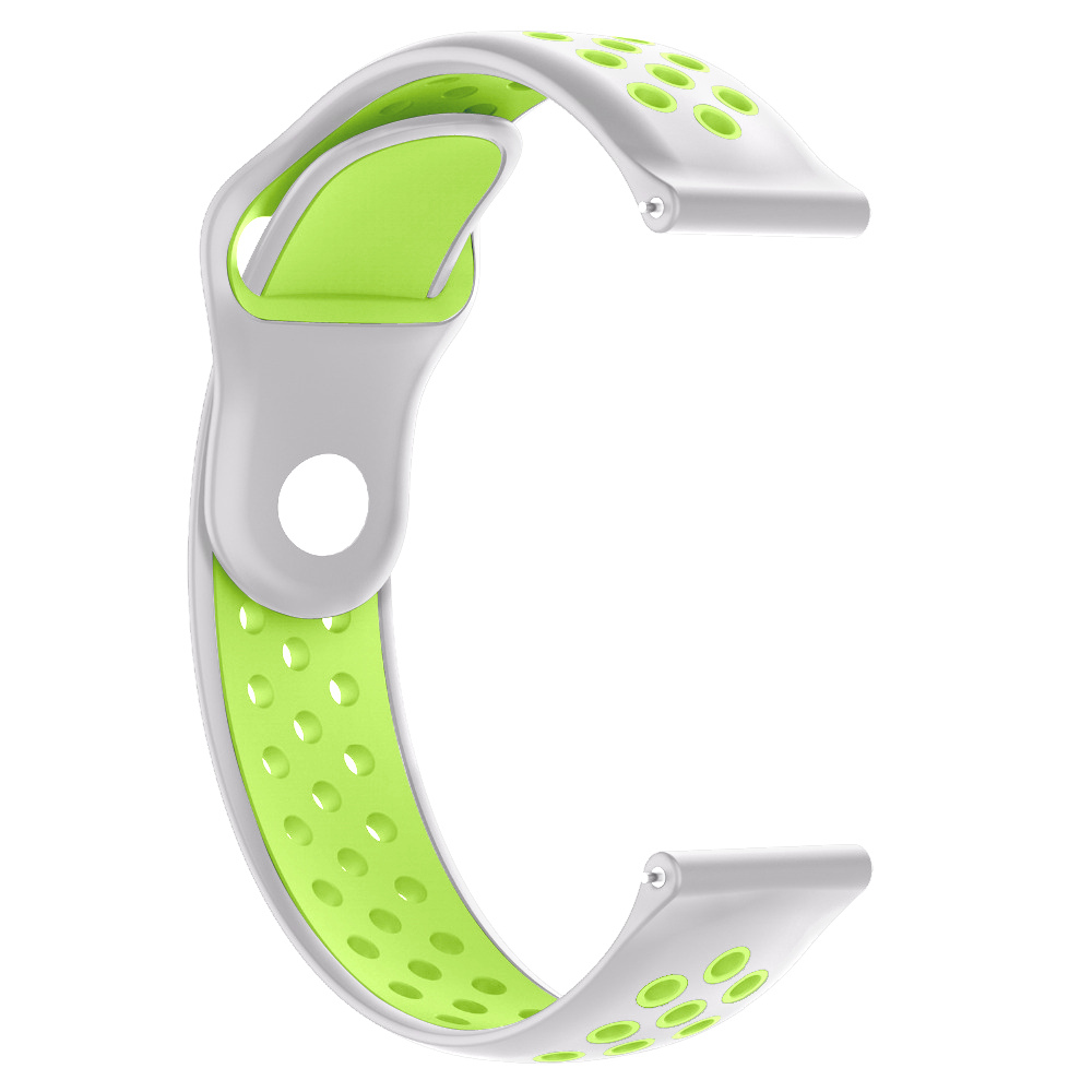 

Universal 22mm Replaceable Silicone Watch Bracelet Strap Band For Huami Amazfit Stratos 2/2S Pace - Gray + Green