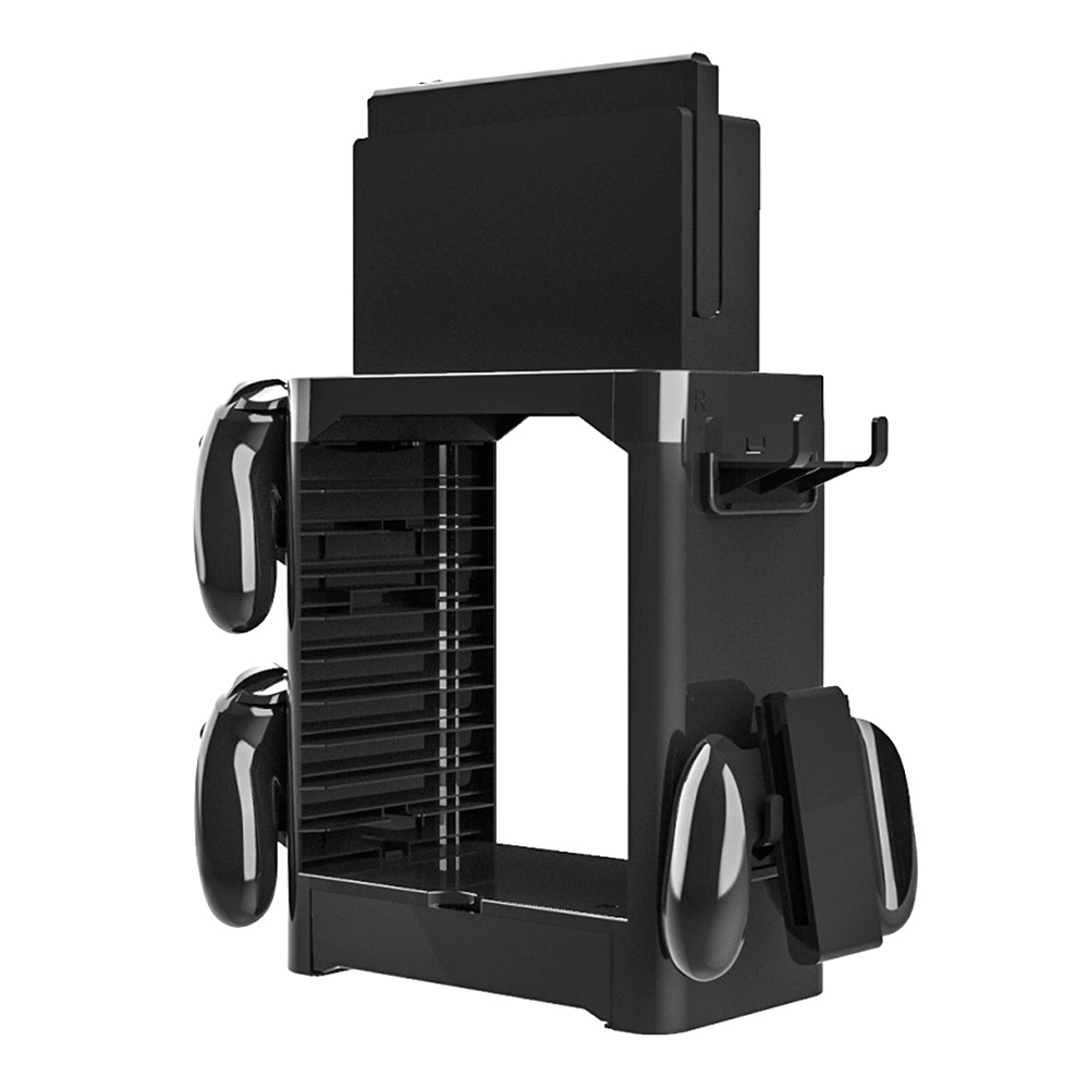 Jys Switch Multifunctional Game Storage Tower Black