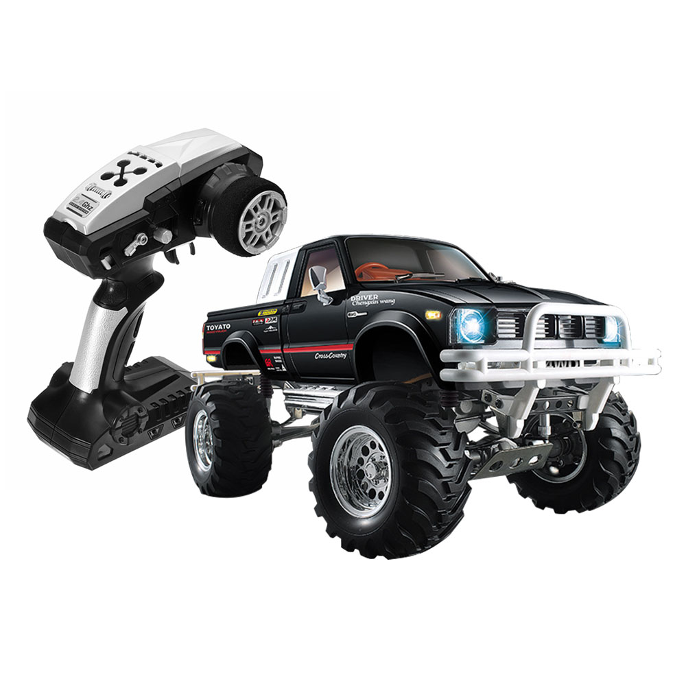 

HG P407 2.4G 1:10 4WD Brushed Off-road RC Climbing Car for TOYATO Pickup Truck RTR - Black