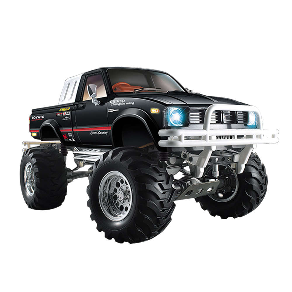 

HG P407A 2.4G 1:10 4WD Brushed Off-road RC Climbing Car for TOYATO Pickup Truck Kit - Black