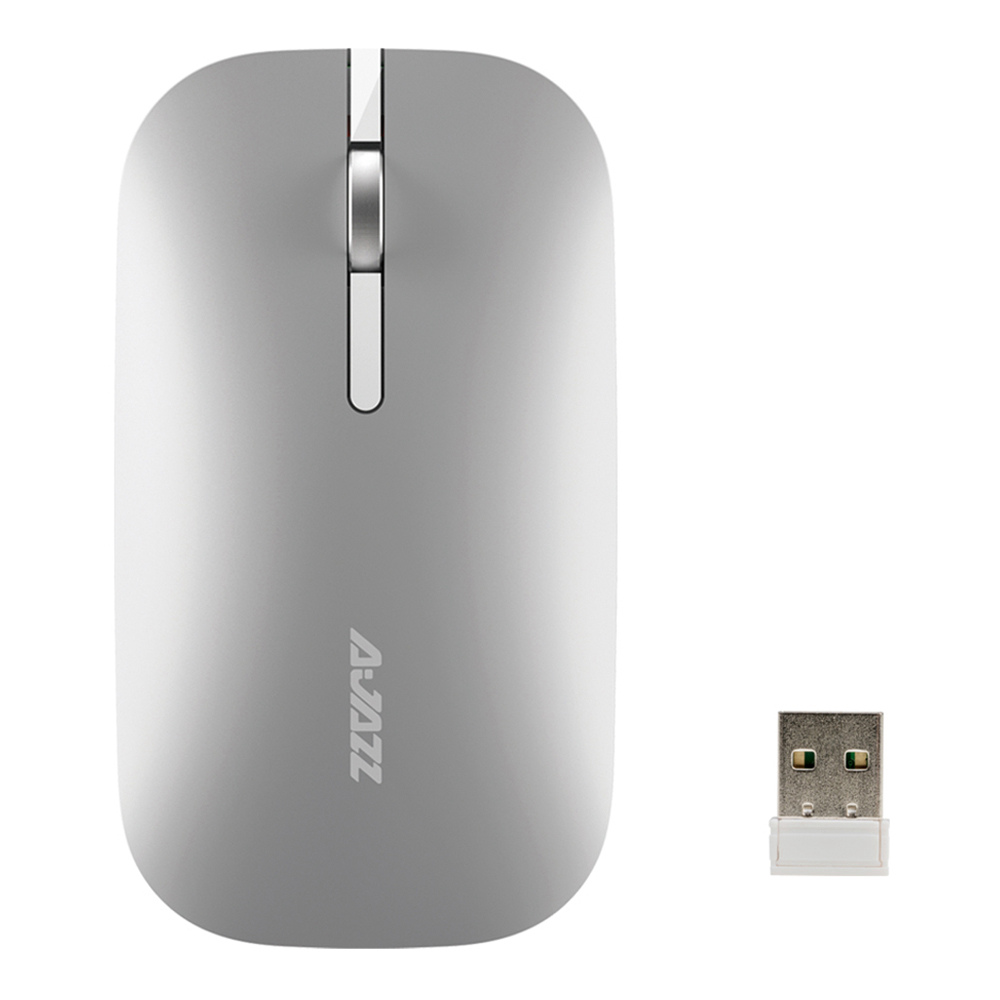 

Ajazz I25 2.4G Wireless Optical Mouse 1600DPI Ultra-slim Mute Operation For Office - Silver