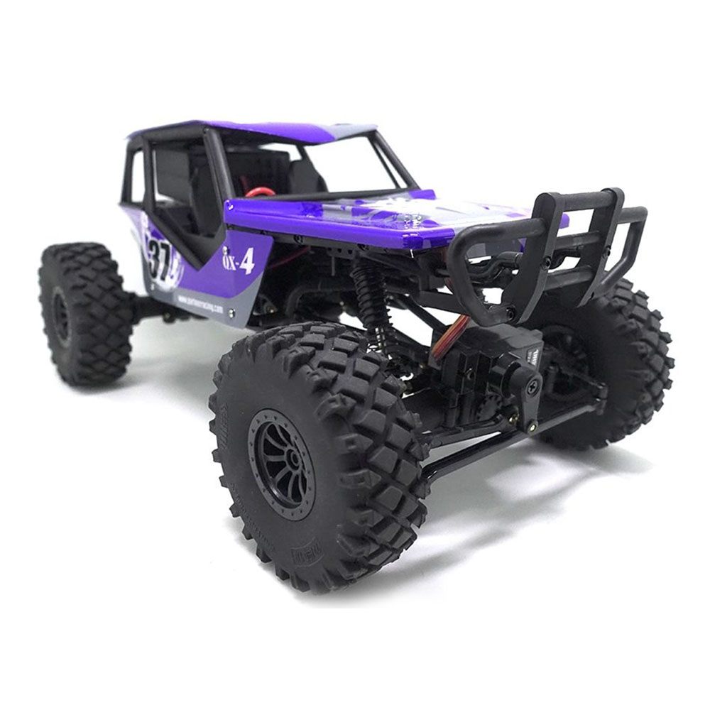 

PRC QX-4 2.4G 1:18 4WD Brushed RC Climbing Car with LCD Display Engine Sound Simulation System RTR - Blue