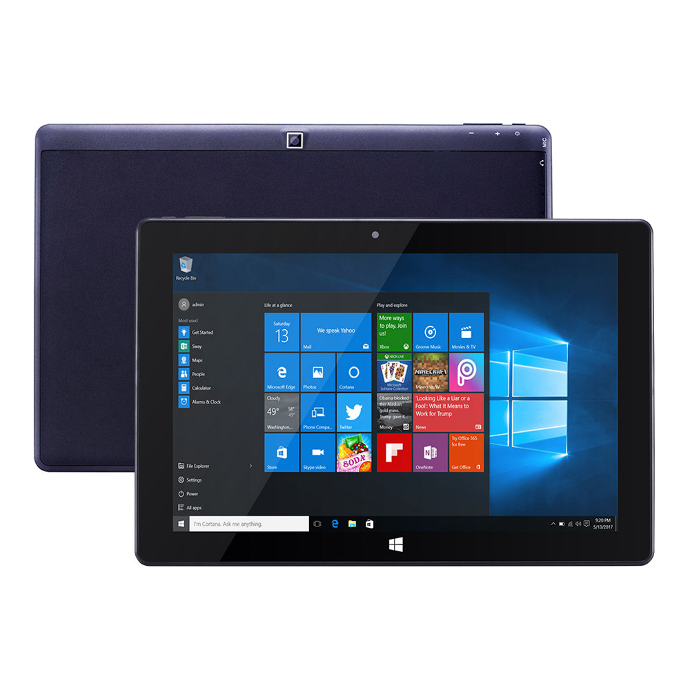Cenava W10 Pro Tablet PC Intel Gemini Lake N4000 Quad Core 10.1 Inch IPS Touch Screen Windows 10 2GB RAM 32GB ROM - Black
