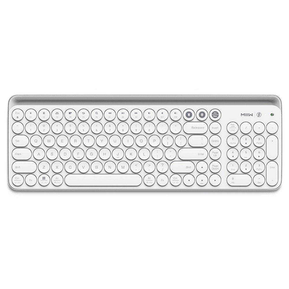 

Xiaomi MIIIW Wireless Bluetooth/2.4G Dual-mode Keyboard 102 Keys Ergonomics Ultra-thin Design Support Windows / Mac os / Android / Ios - White