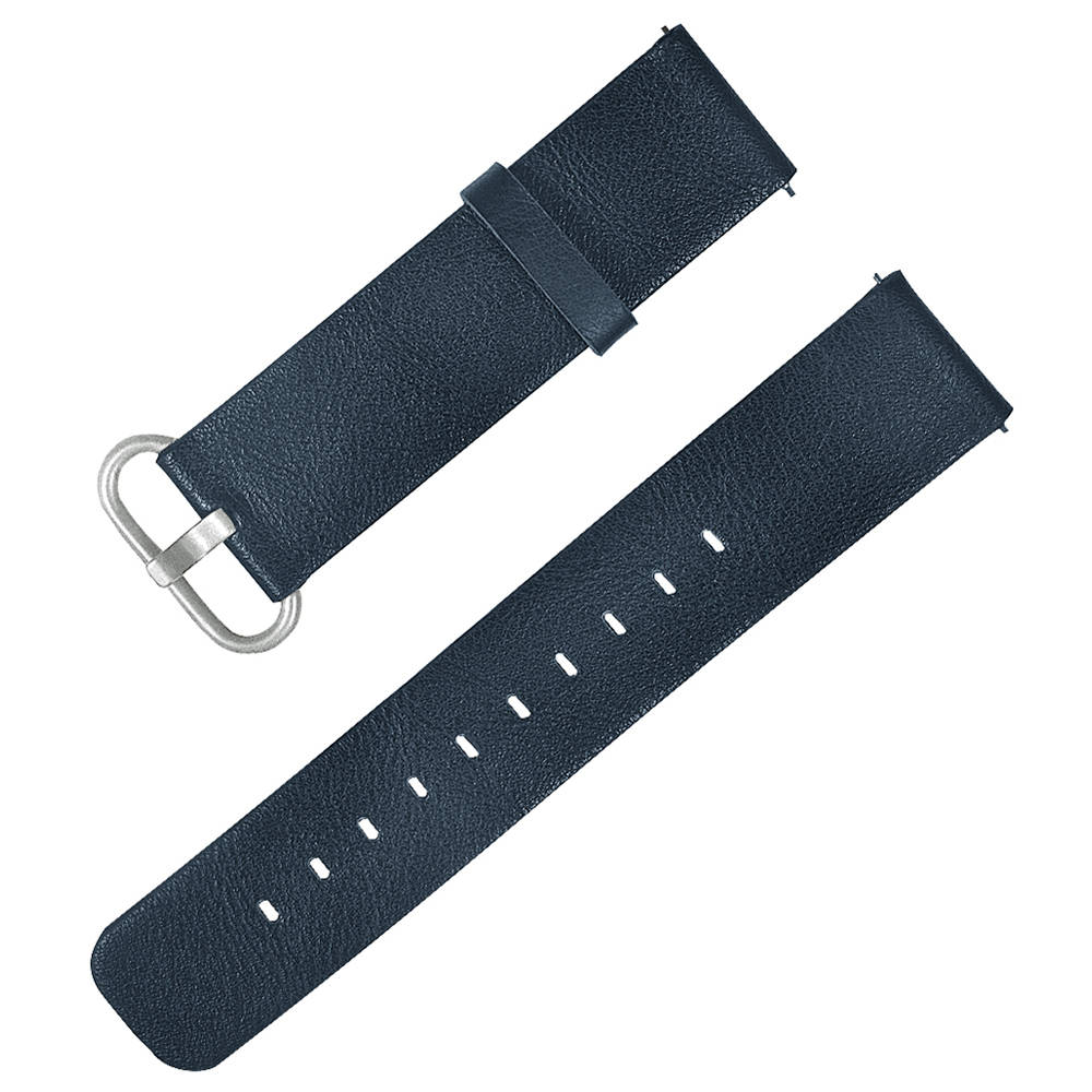 

Replaceable Genuine Leather Wrist Strap For Xiaomi Mijia Smart Quartz Watch - Dark Blue