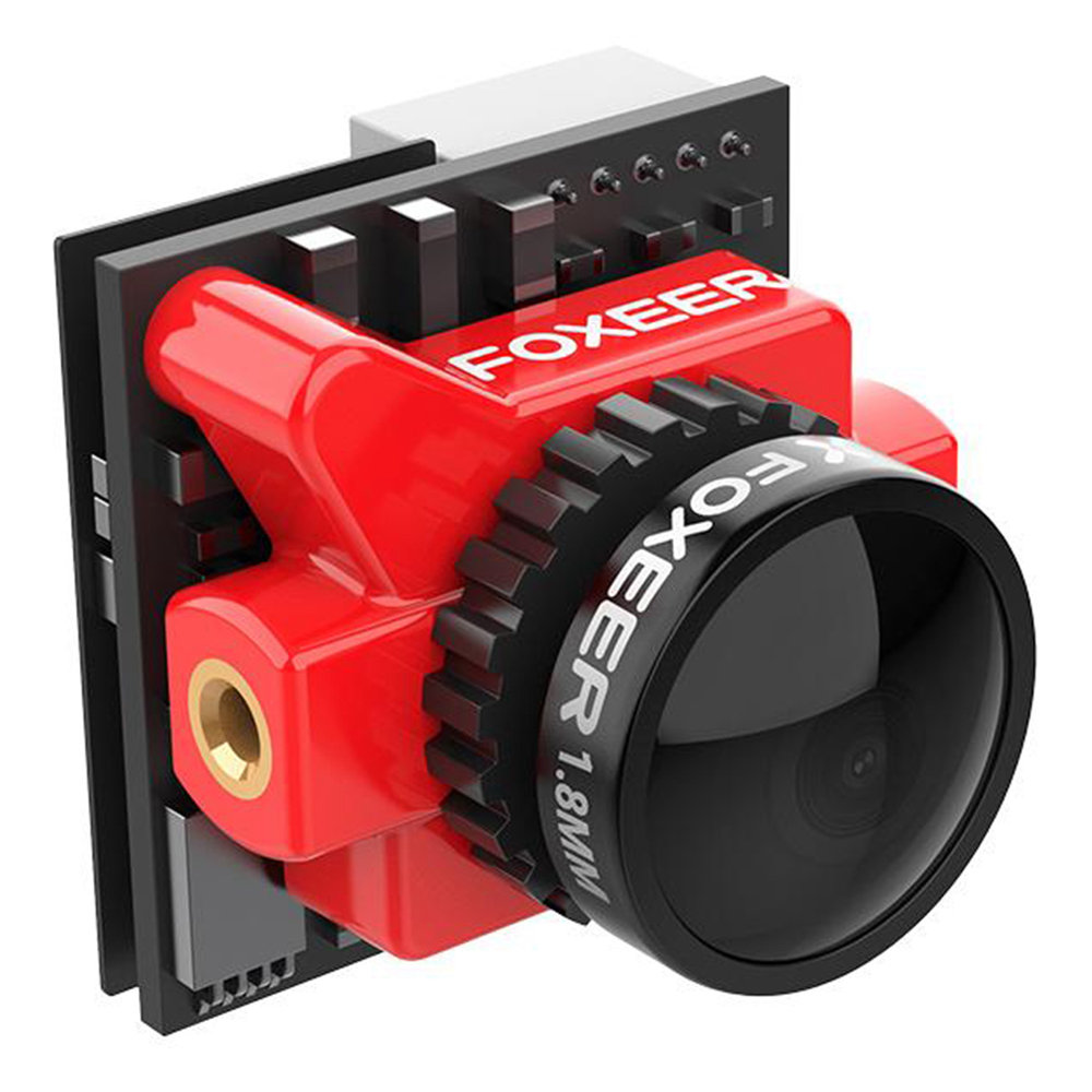 

Foxeer Micro Falkor WDR 1.8mm 1/3 CMOS Sensor 1200TVL Wide Voltage 5-40V OSD FPV Camera 16:9 4:3 N/P Switchable - Red