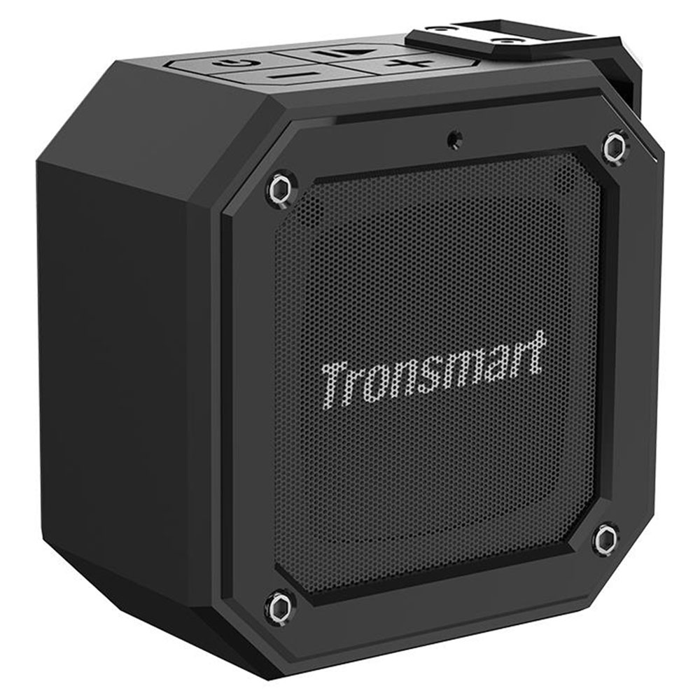 Tronsmart Element Groove (Force Mini) Tragbarer Bluetooth 5.0-Lautsprecher Sprachassistent IPX7 Wasserdichter 24-Stunden-Spielzeit-Überlegener Bass - Schwarz