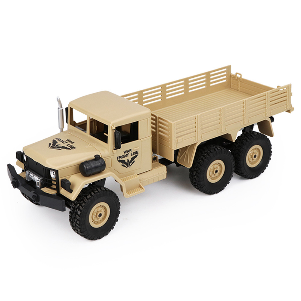 

JJRC Q63 Transporter-4 2.4G 1:16 6WD Brushed Off-road RC Car Military Truck RTR - Khaki