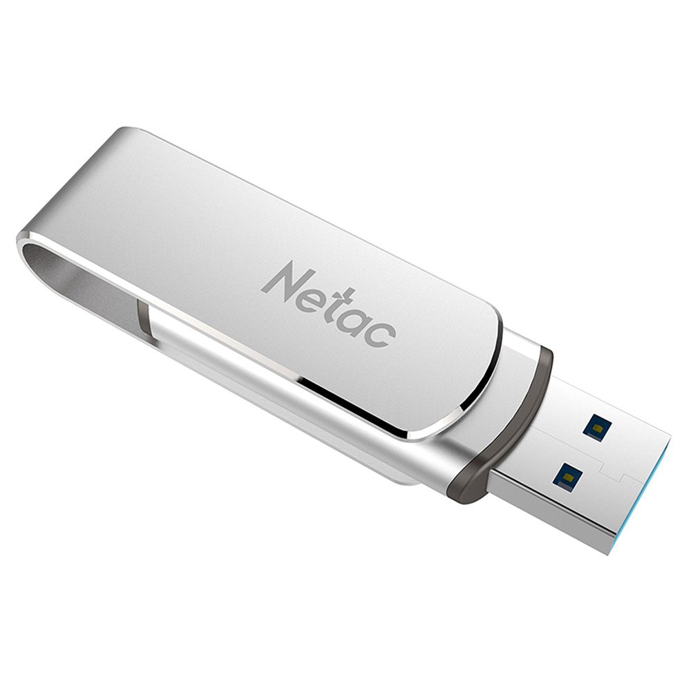 

Netac U388 Rotary Metal 128GB USB Flash Drive USB3.0 Interface - Silver