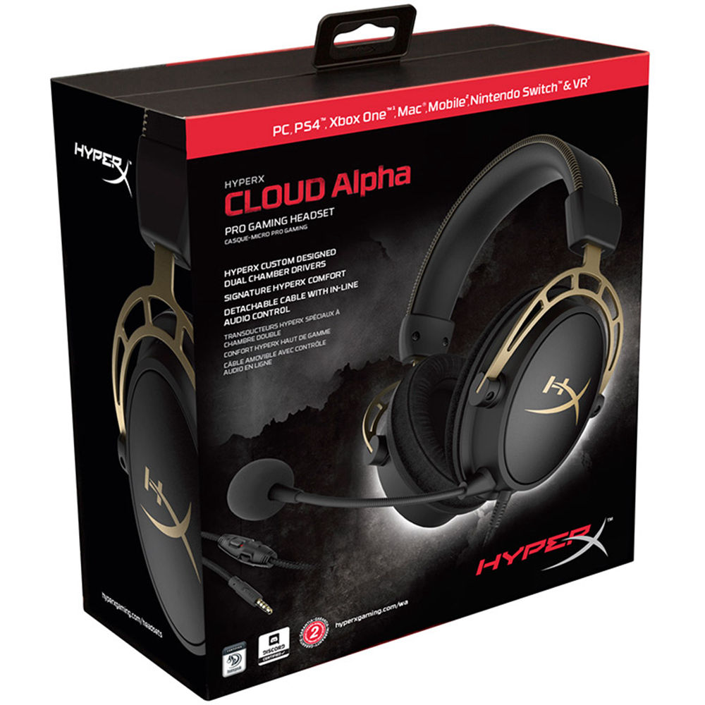 Kingston HyperX Cloud Alpha Gaming Headset Gold