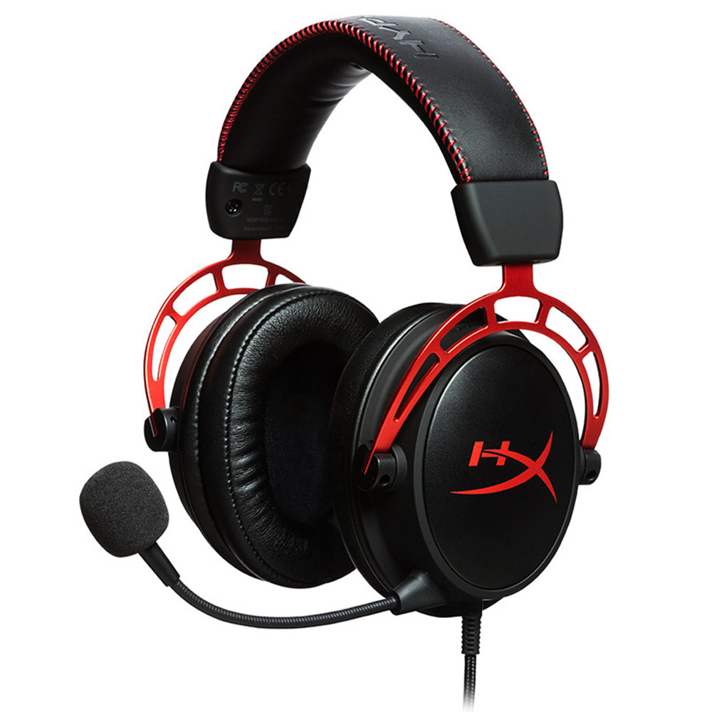 

Kingston HyperX Cloud Alpha Gaming Headset Dual Chamber Drivers Works with PC/PS4/PS4 PRO/Xbox One/Xbox One S - Red