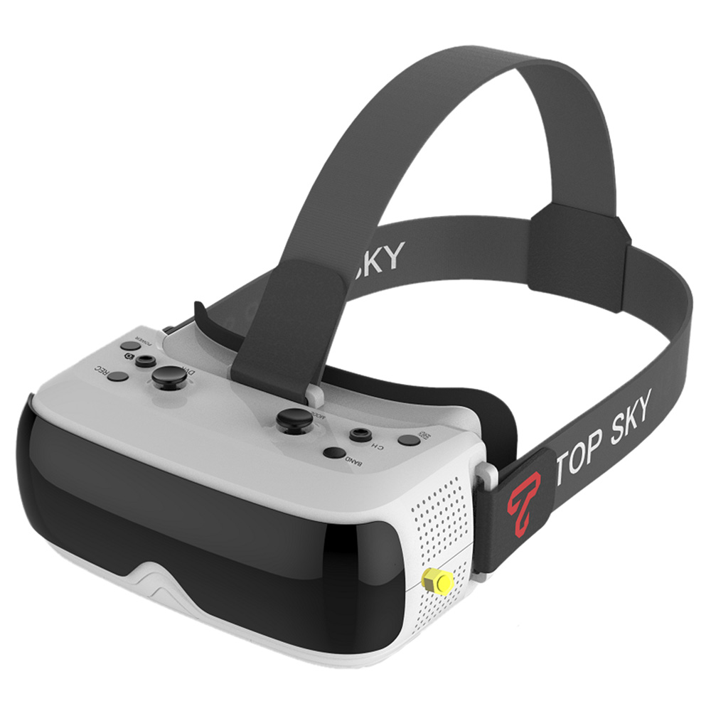 

Topsky Prime 1S 5.8G 48CH Diversity FPV Goggles Built-in Battery Dual Modules Support DVR - White