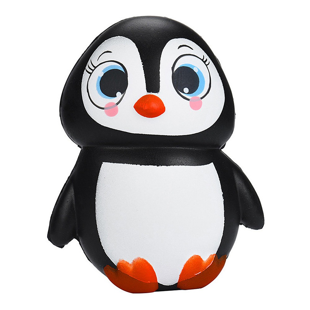 

13CM Jumbo Animal Penguin Kawaii Cute Cartoon Squishy Slow Rising Phone Straps Soft Bread Cake Toy-Girl