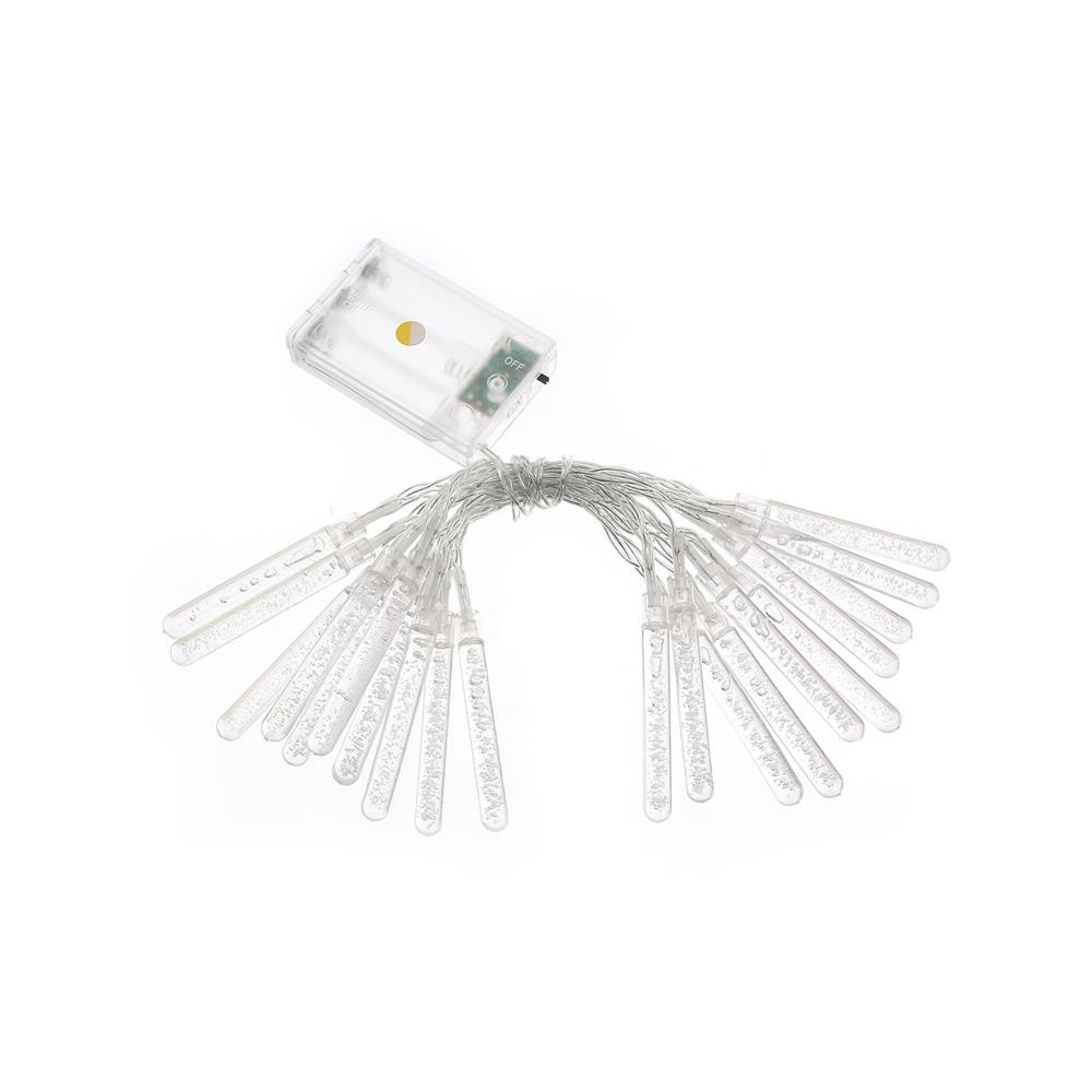 20PCS Icicle LED Battery LED String Lights Blue