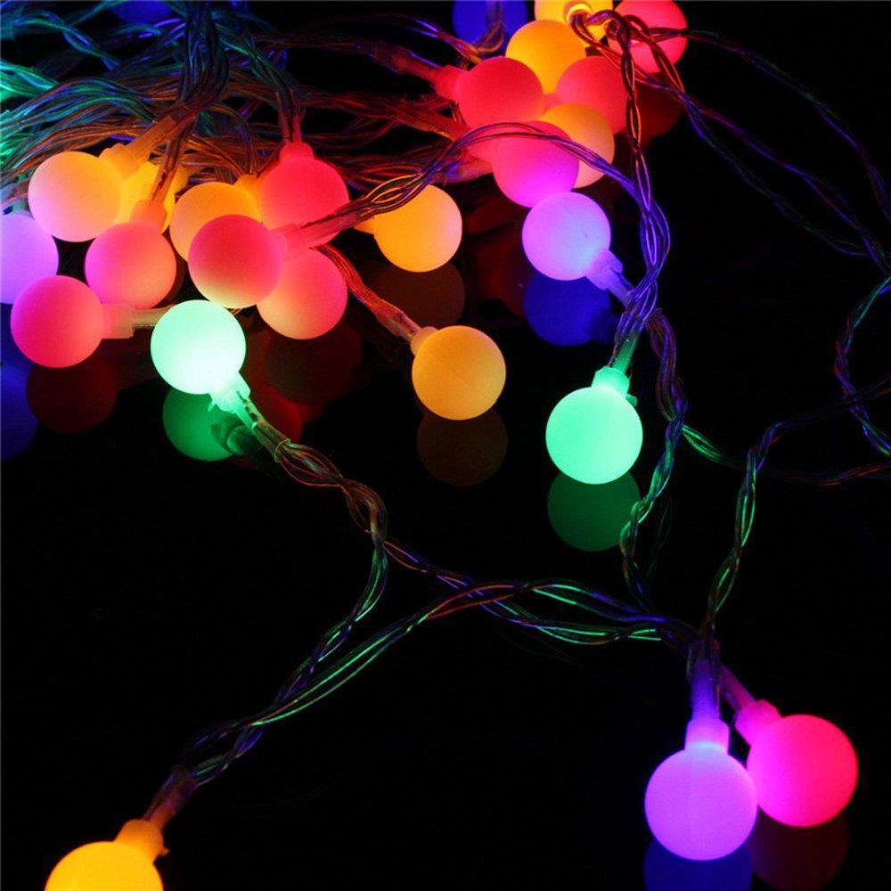 

30PCS LED Cherry Matte Balls Battery LED Bulb String Lights Holiday Christmas Party Garden Decoration Lights (3.2 Meters) - Multi-colour