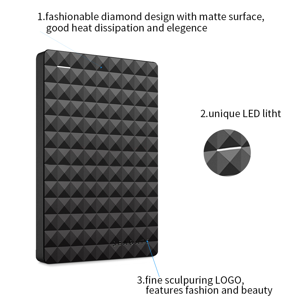 Seagate STEA500400 1TB Expansion External Mobile Hard Drive Black
