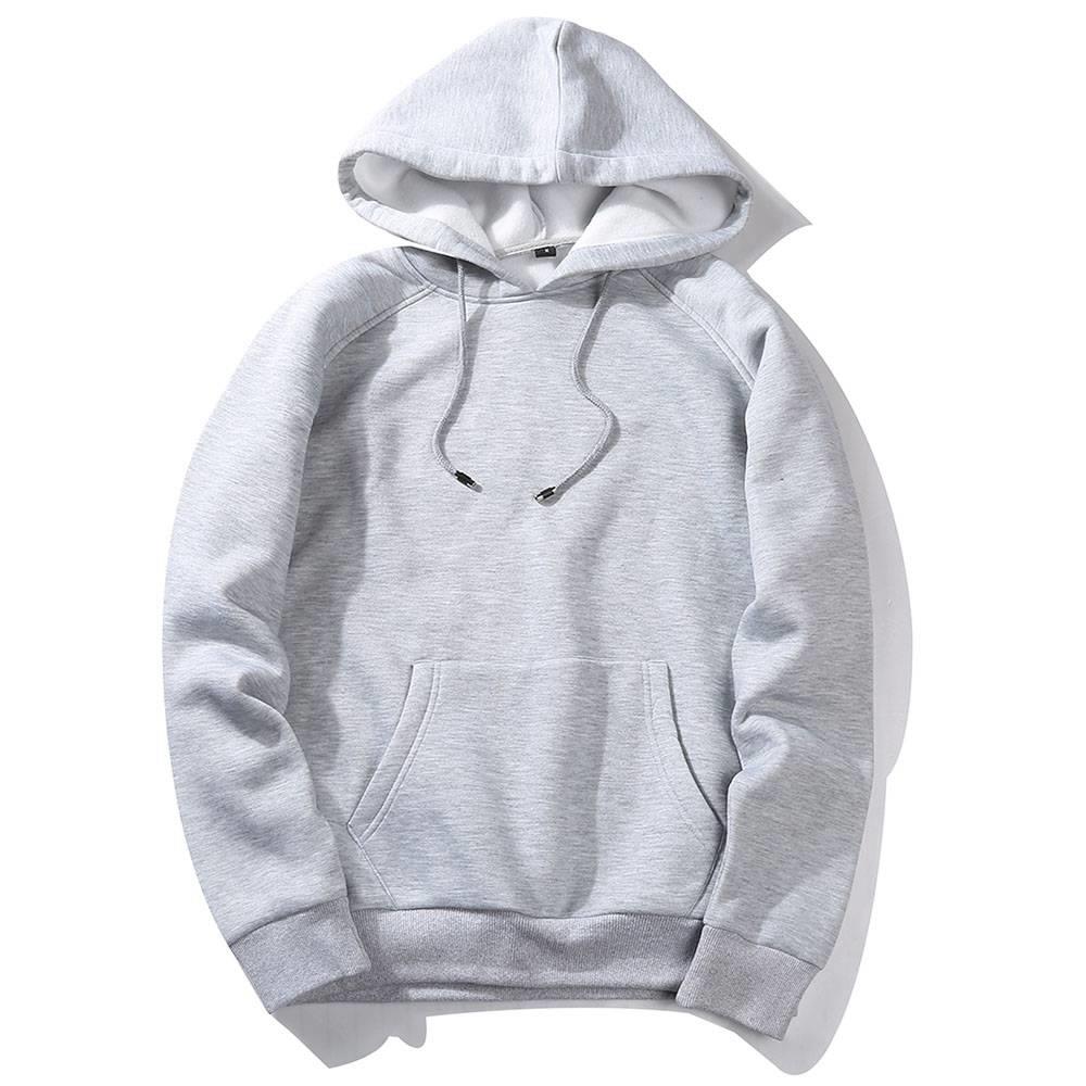 solid gray hoodie